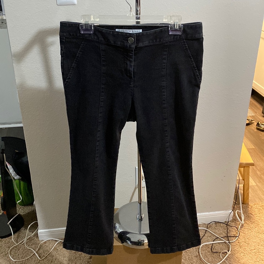 Veronica Beard Kick Flare Cropped Jeans